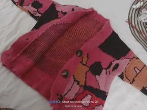 Girl's Pink Patterned Cardigan
