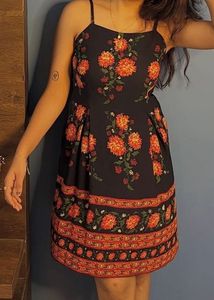 Floral Print Mini Dress