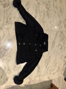 Classic Black Denim Jacket