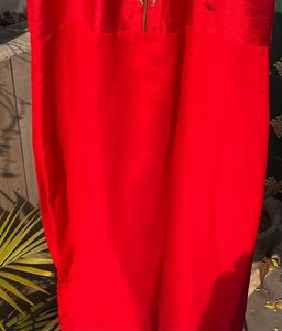 Elegant Red Embroidered Kurti.