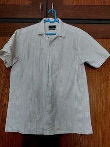 Wes (westside) Men's Striped Short Sleeve Shirt