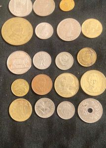 foreign coin 19 pcs