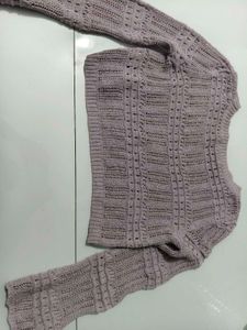 Cropped Knit Sweater