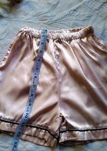 Satin Pajama Set - Camisole &amp; Shorts