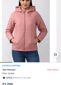 Nude Pink Puffer Jacket