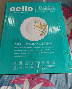 Cello Opalware Dazzle Collection Dinnerware 20pcs