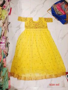Beautiful Yellow Embellished Gown