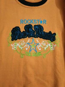 kids orange sweat shirt