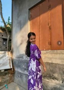 Vibrant Purple Floral Kurta Set