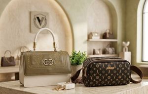 Chic Two-Tone Handbag &amp; Crossbody Set