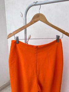 Bright Orange Wide Leg Pants