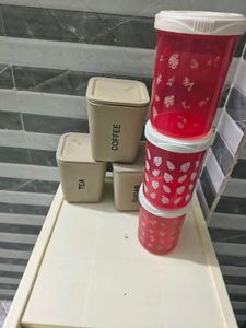 Kitchen Storage Canisters Set 6 total