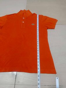 Men's Orange Lacoste Polo Shirt