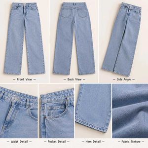 Light Wash Wide Leg Jeans