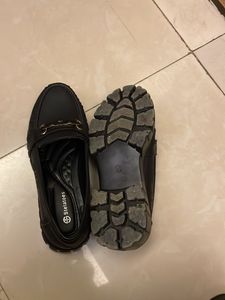Ladies Heeled Loafers, Black, Size 38