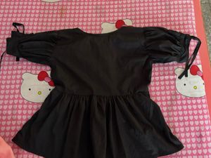 Cute Black Peplum Top