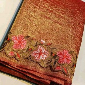 New Without Tag- Banarasi Tissue Silk Saree