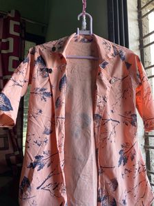 Peach Women Partywear Three Piece Set. Used Only Once💕| Bust :24 Inch | Waist : 28 Inch |