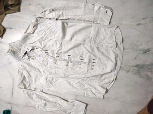 Men's White Casual Shirt
