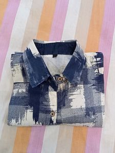 Women blue And white Shirt ✨
