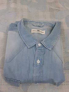 Men's Light Blue Denim Shirt