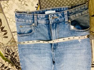 H&amp;M Light Wash Wide Leg Jeans