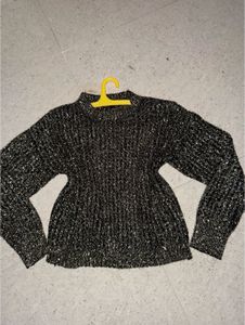 Sparkling Metallic Knit Party Wear Top (Imported)