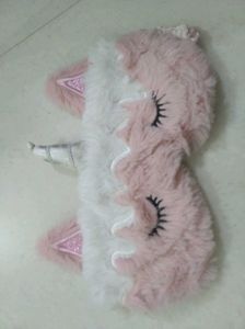 Unicorn Hood And Black Night Eye mask