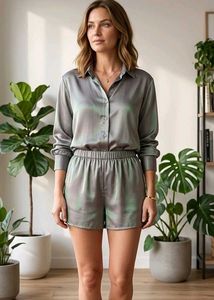 Elegant Satin Pajama Set for Women