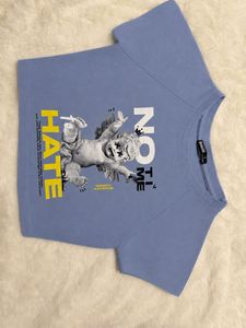 Graphic Print Crop Top