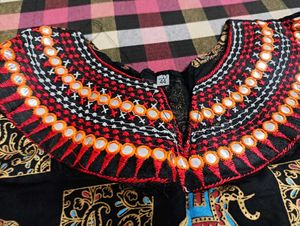 black printed short kurti for women