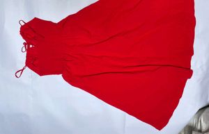 Stunning Red Cami Dress with Slit