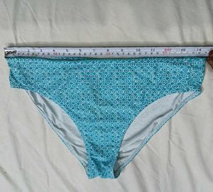 ❤️‍🔥 Teal Geometric Print Bikini Bottom
