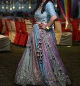 Pastel Color Party Wear Lehenga