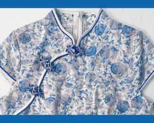 Porcelain Blue Blossom Cheongsam dress