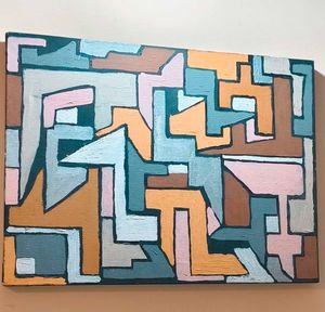 Abstract Geometric Wall Art Modern Canvas Painting