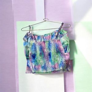 Stylish Tie-Dye Crop Top