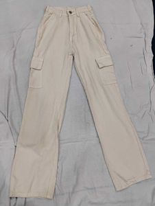 Beige Cargo Pants