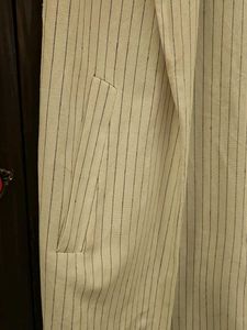 Chic Striped Sleeveless Blazer