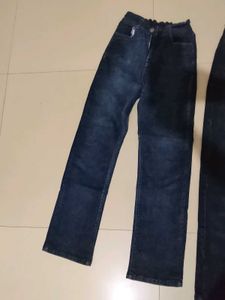 Stylish Dark Wash Denim Jeans - Set of 2