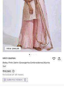 Designer label kurta set