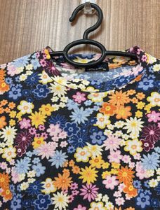 Floral Slim Fit T-shirt For Women