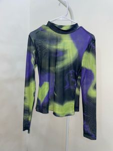 Trendy Mesh Long Sleeve Top