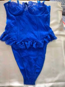 Royal Blue Lace Bodysuit