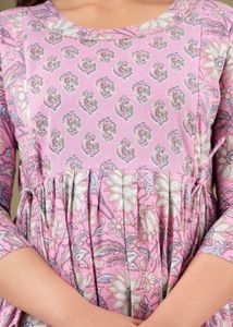 Pink Floral Maternity Kurta
