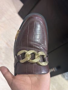 Loafers with Chain Detail