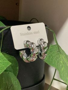 Chunky Twisted Hoop Earrings