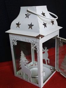 Hanging Lantern Tealight Holder Metal Lamp