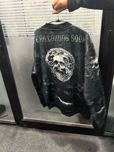 Unique Graphic Print Bomber Jacket