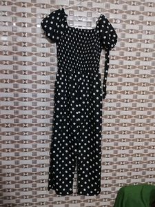 Polka Dot Smocked Dress